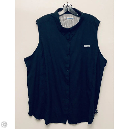 Top Sleeveless By Columbia In Black, Size: 3x