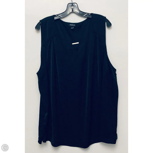 Top Sleeveless Basic By Torrid In Black, Size: 3x