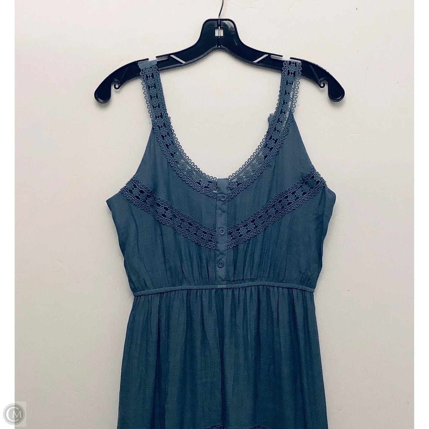 Dress Casual Midi By Cmf In Blue, Size: L