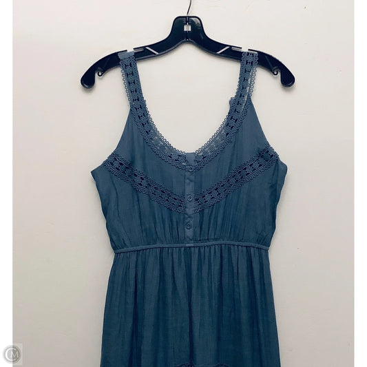 Dress Casual Midi By Cmf In Blue, Size: L