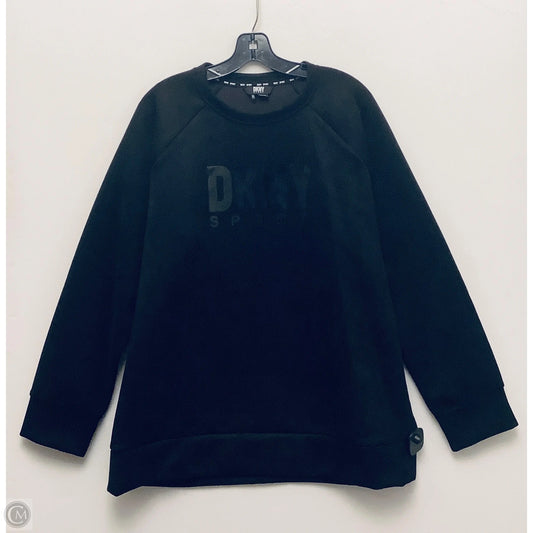 Sweatshirt Collar By Dkny In Black, Size: Xl