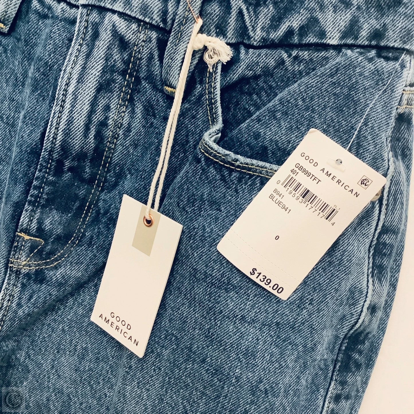 Jeans Straight By Good American In Blue, Size: 0