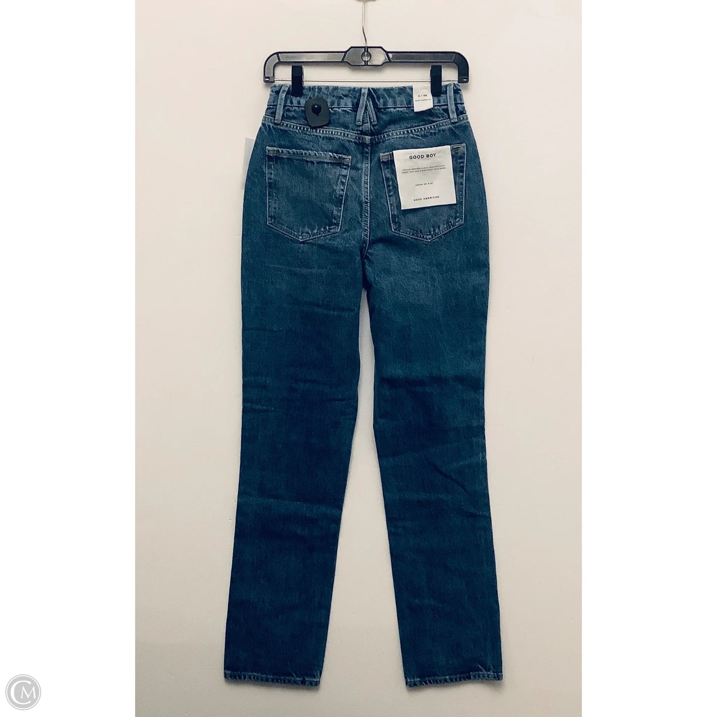Jeans Straight By Good American In Blue, Size: 0