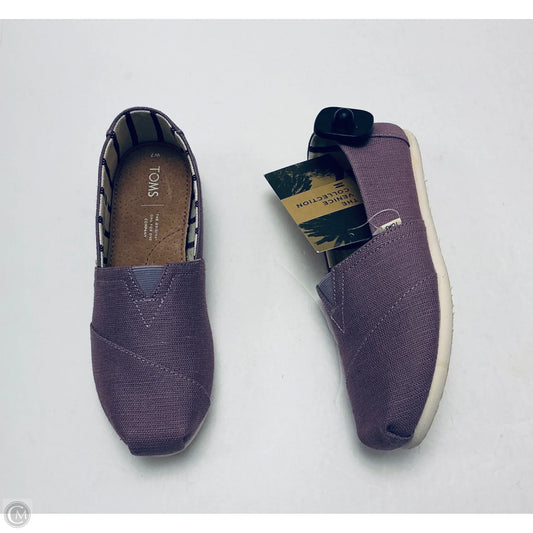 Shoes Flats By Toms In Purple, Size: 7