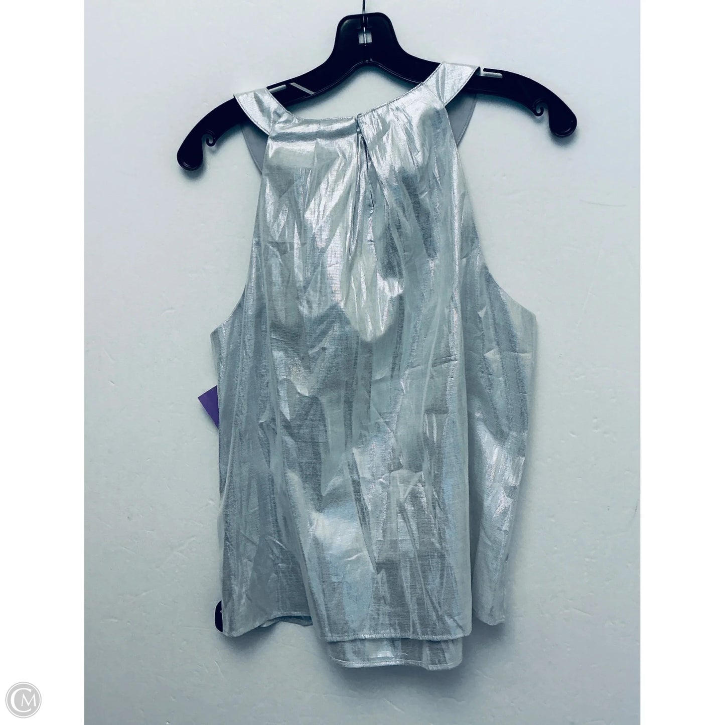 Tank Top By Talbots In Silver, Size: L