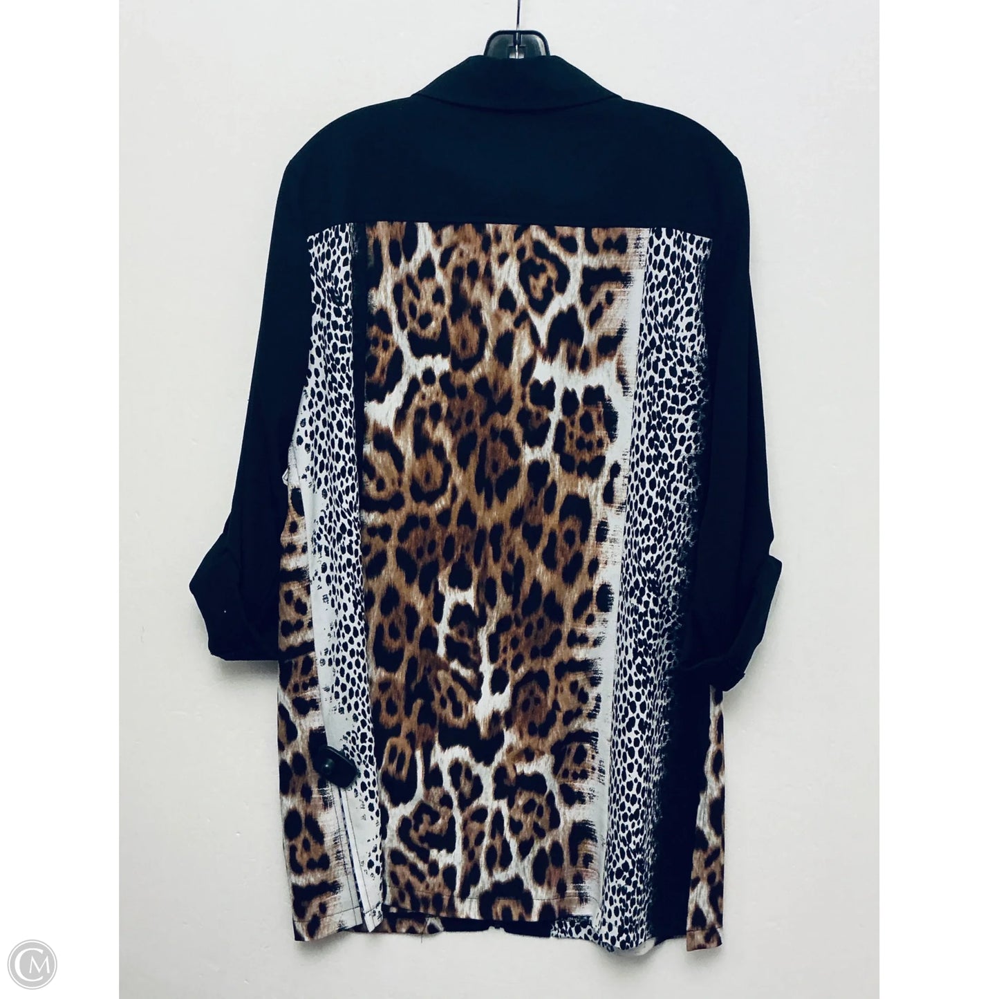 Top Long Sleeve By Alberto Makali In Animal Print, Size: Xl