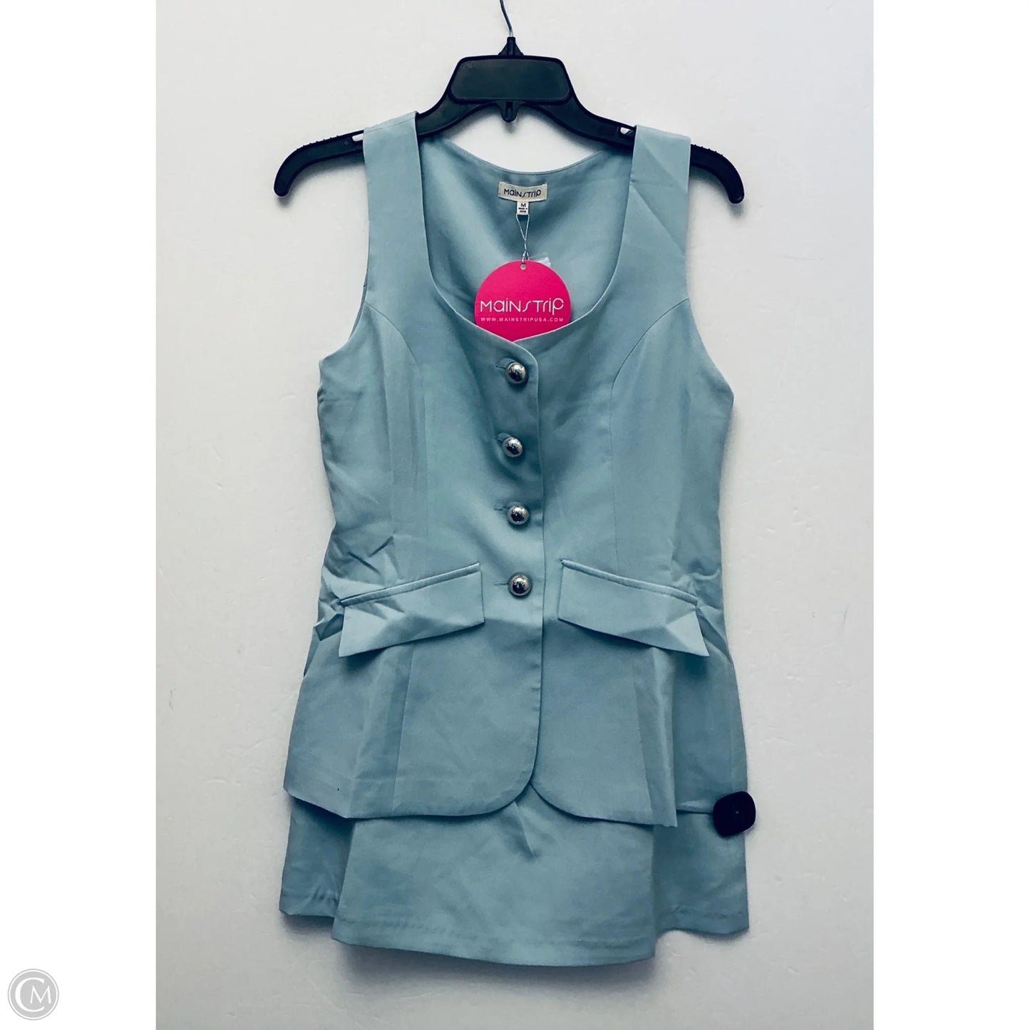 Dress Work By Main Strip In Blue, Size: M