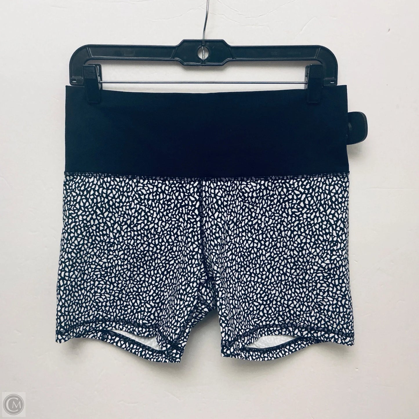 Athletic Shorts By Lululemon In Black & White, Size: 8