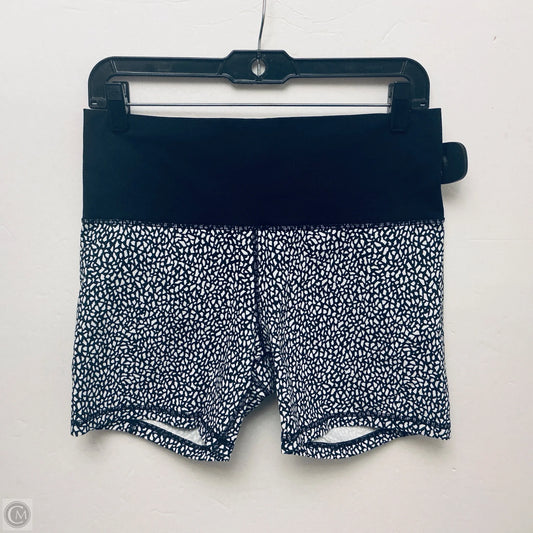 Athletic Shorts By Lululemon In Black & White, Size: 8