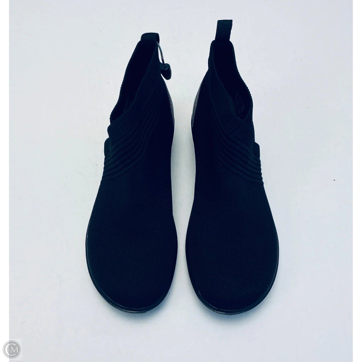 Boots Ankle Flats By Clarks In Black, Size: 9