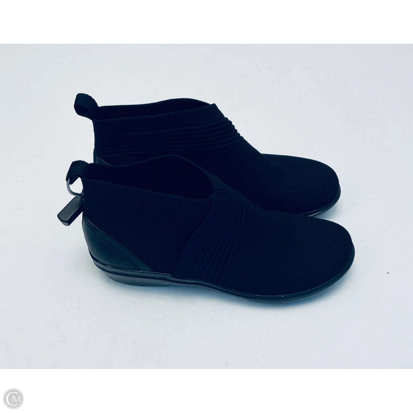 Boots Ankle Flats By Clarks In Black, Size: 9