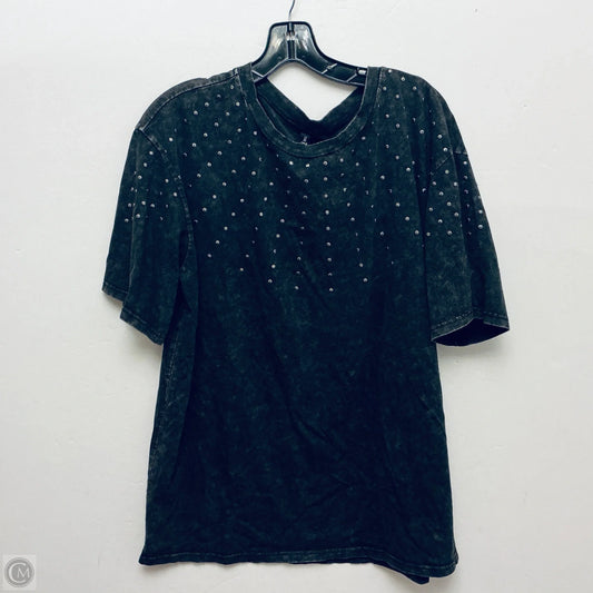 Top Short Sleeve By Cme In Grey, Size: S