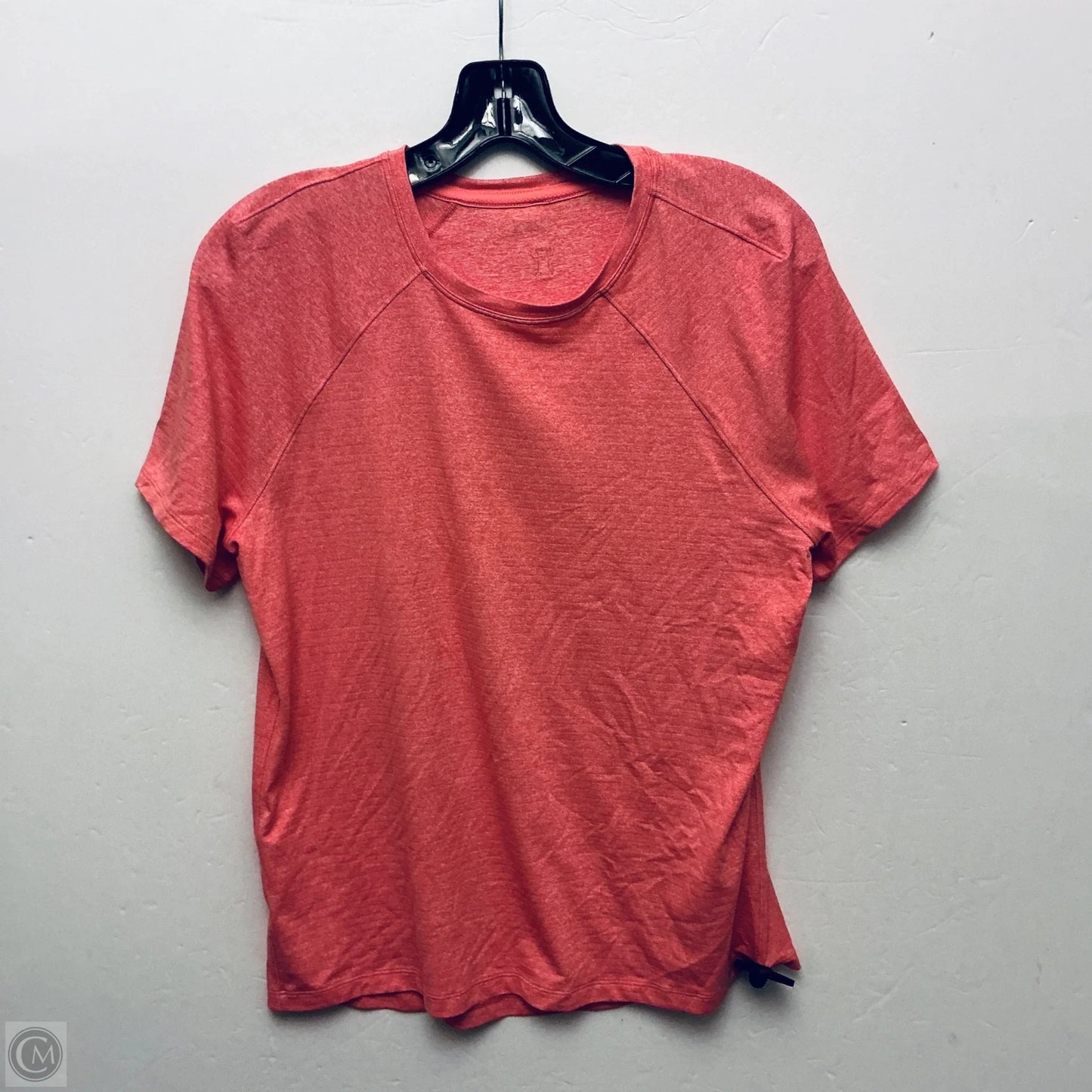 Athletic Top Short Sleeve By Lululemon In Pink, Size: 6