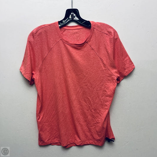 Athletic Top Short Sleeve By Lululemon In Pink, Size: 6