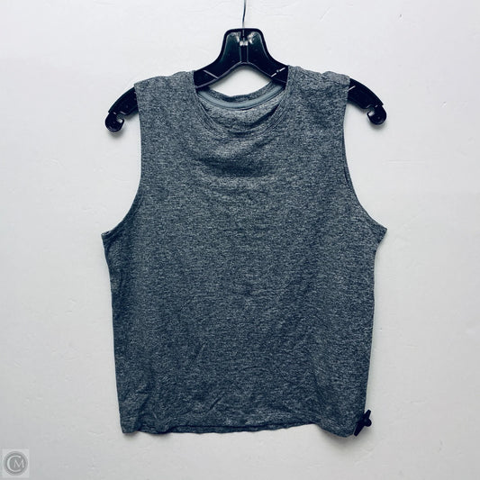 Athletic Top Short Sleeve By Lululemon In Grey, Size: 6