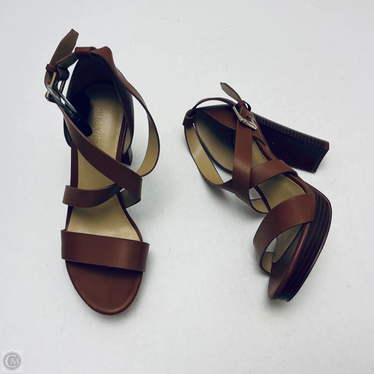 Shoes Heels Block By Nine West In Brown, Size: 6