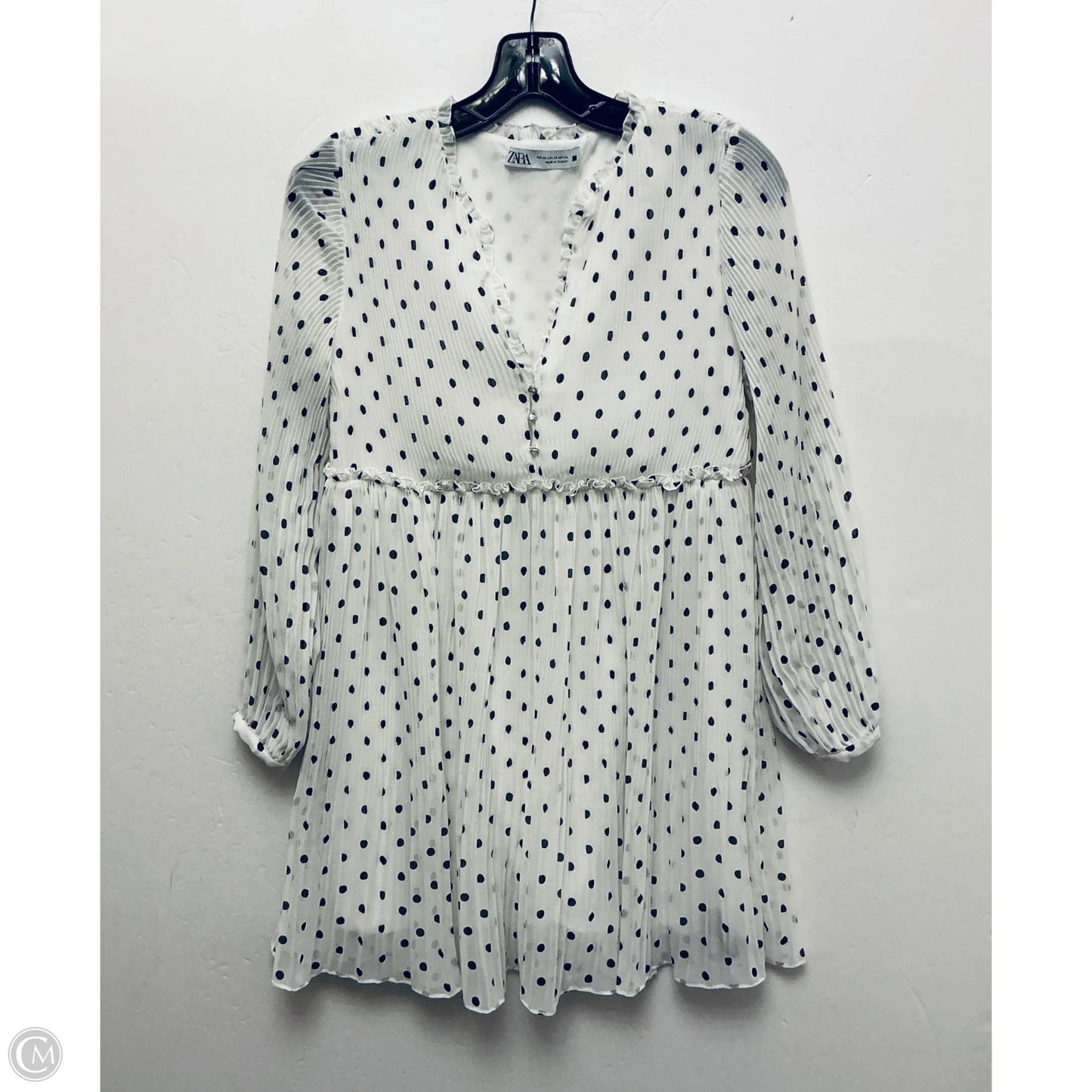 Dress Casual Short By Zara In White, Size: Xs