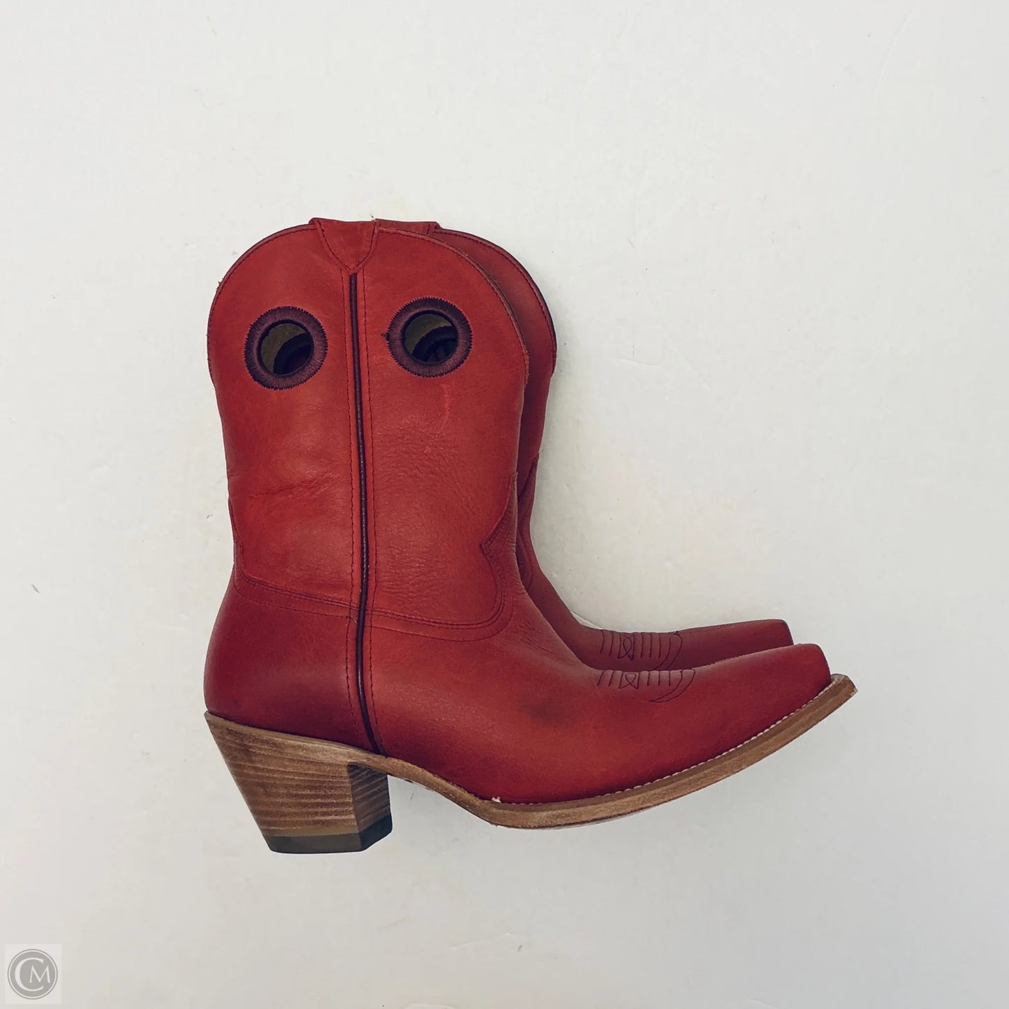 Boots Western By Cmb In Red, Size: 9