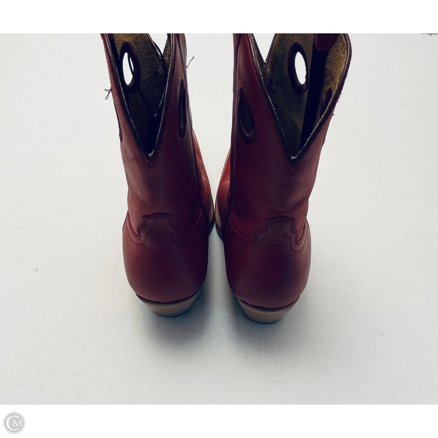 Boots Western By Cmb In Red, Size: 9
