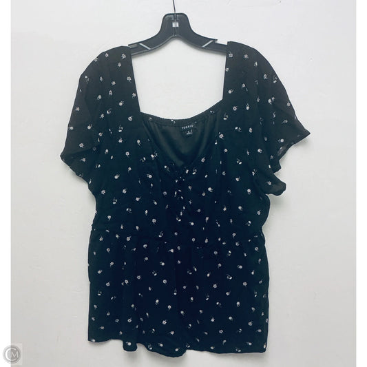 Top Short Sleeve By Torrid In Floral Print, Size: 2x