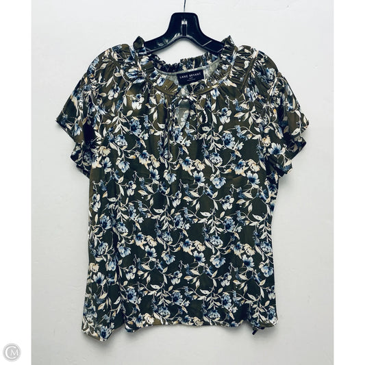 Top Short Sleeve By Lane Bryant In Floral Print, Size: Xl