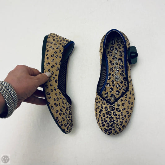 Shoes Flats By Rothys In Animal Print, Size: 9.5