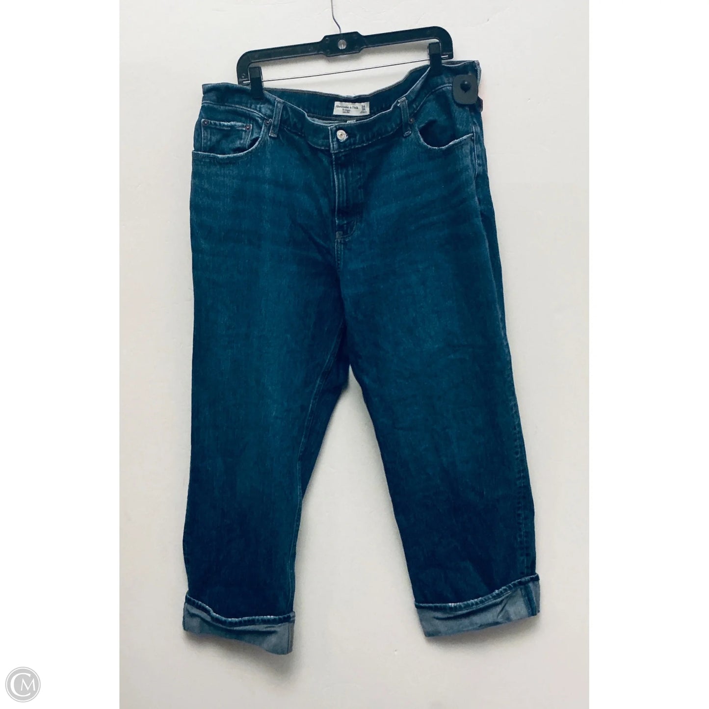 Jeans Straight By Abercrombie And Fitch In Blue, Size: 18