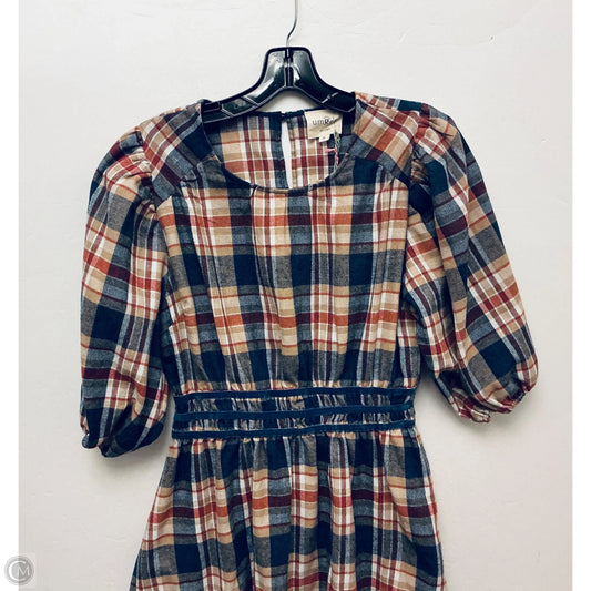 Dress Casual Short By Umgee In Plaid Pattern, Size: M