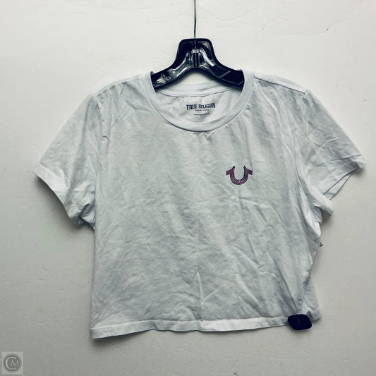 Top Short Sleeve Basic By True Religion In White, Size: Xl