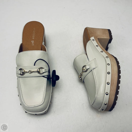 Shoes Heels Platform By Madden Girl In Cream, Size: 9.5