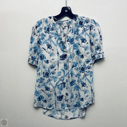 Top Short Sleeve By Cato In Floral Print, Size: M