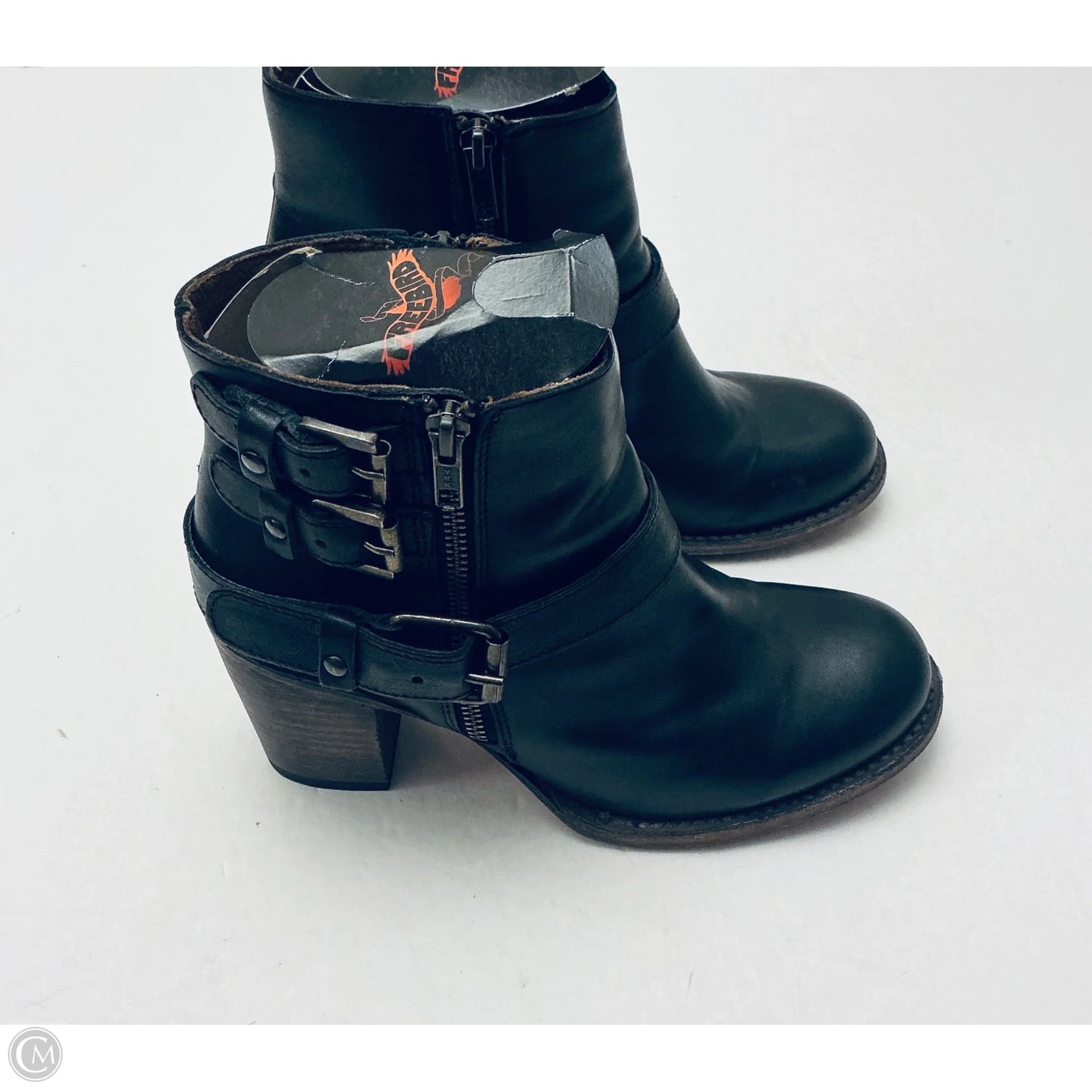 Boots Ankle Heels By Freebird In Black, Size: 9