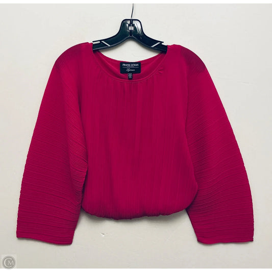 Top Long Sleeve By Frank Lyman In Pink, Size: Xs