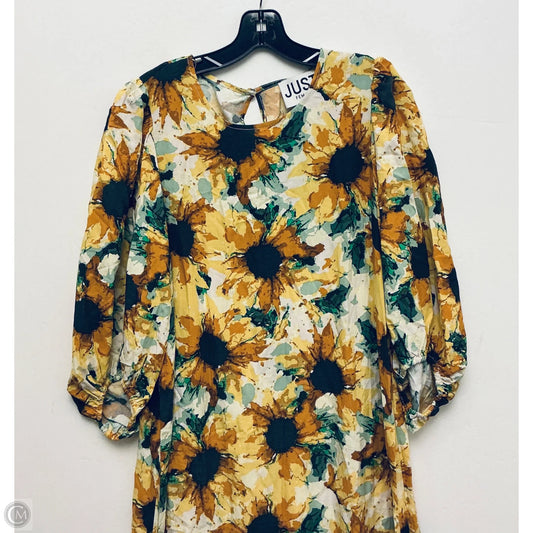 Dress Casual Maxi By Just In Floral Print, Size: 1x