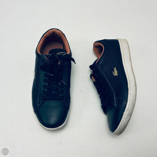 Shoes Sneakers By Lacoste In Navy, Size: 6