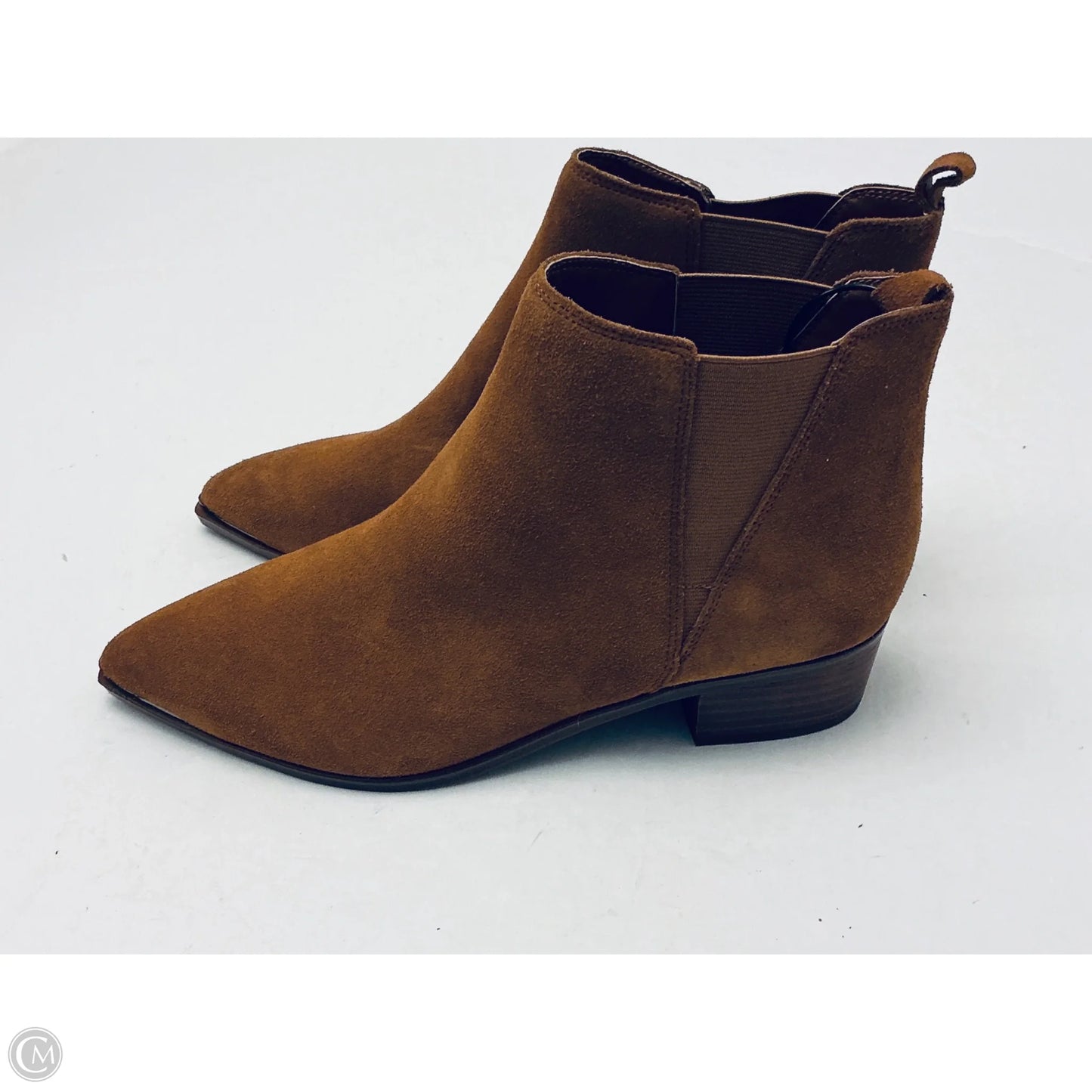 Boots Ankle Heels By Marc Fisher In Brown, Size: 8.5