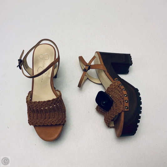 Shoes Heels Block By Jessica Simpson In Brown, Size: 8