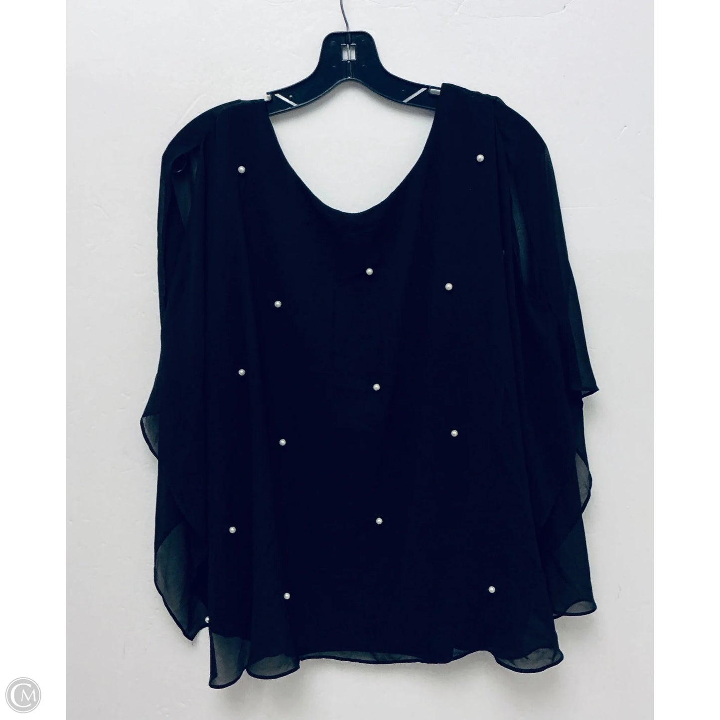 Top Sleeveless By Roz And Ali In Black, Size: 2x