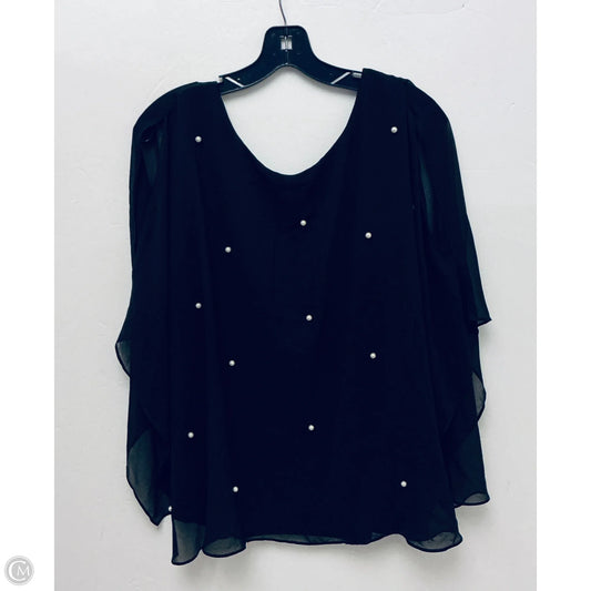 Top Sleeveless By Roz And Ali In Black, Size: 2x