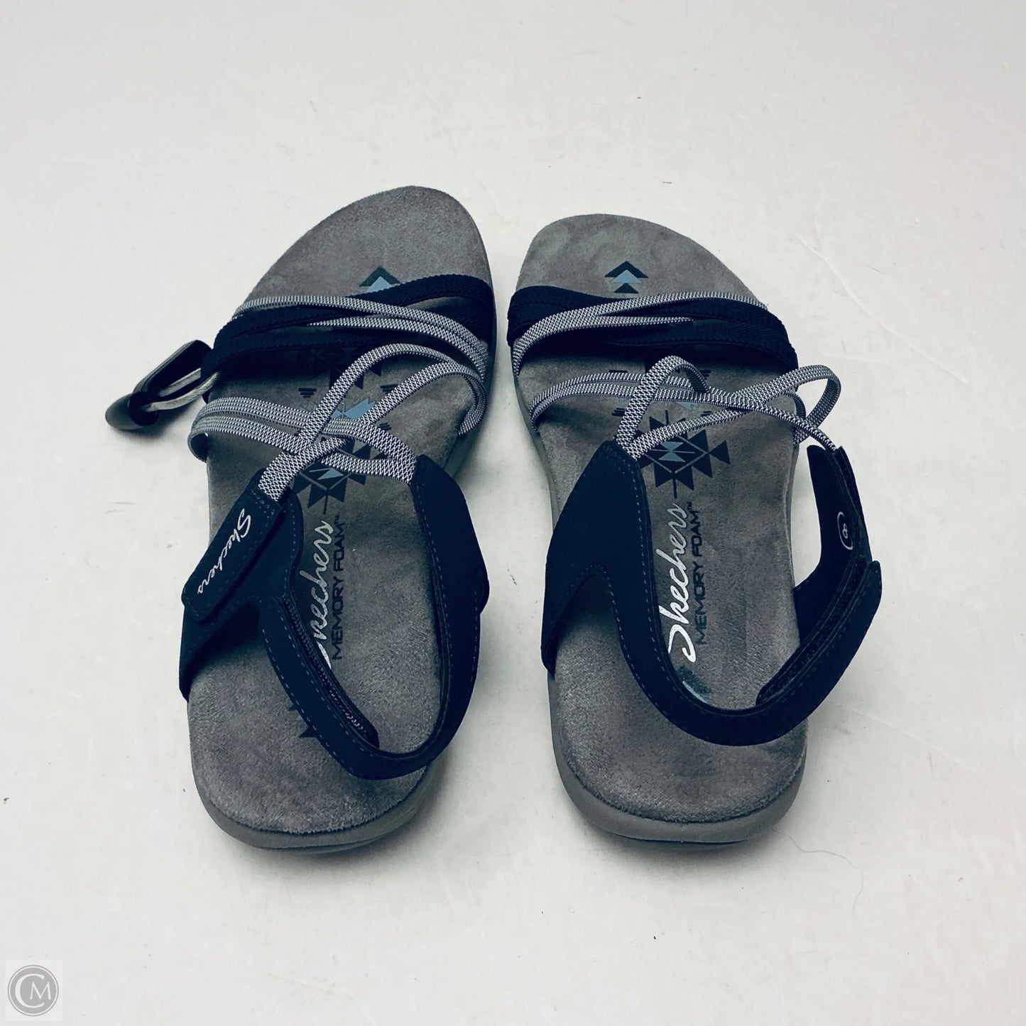Sandals Flats By Skechers In Grey, Size: 8