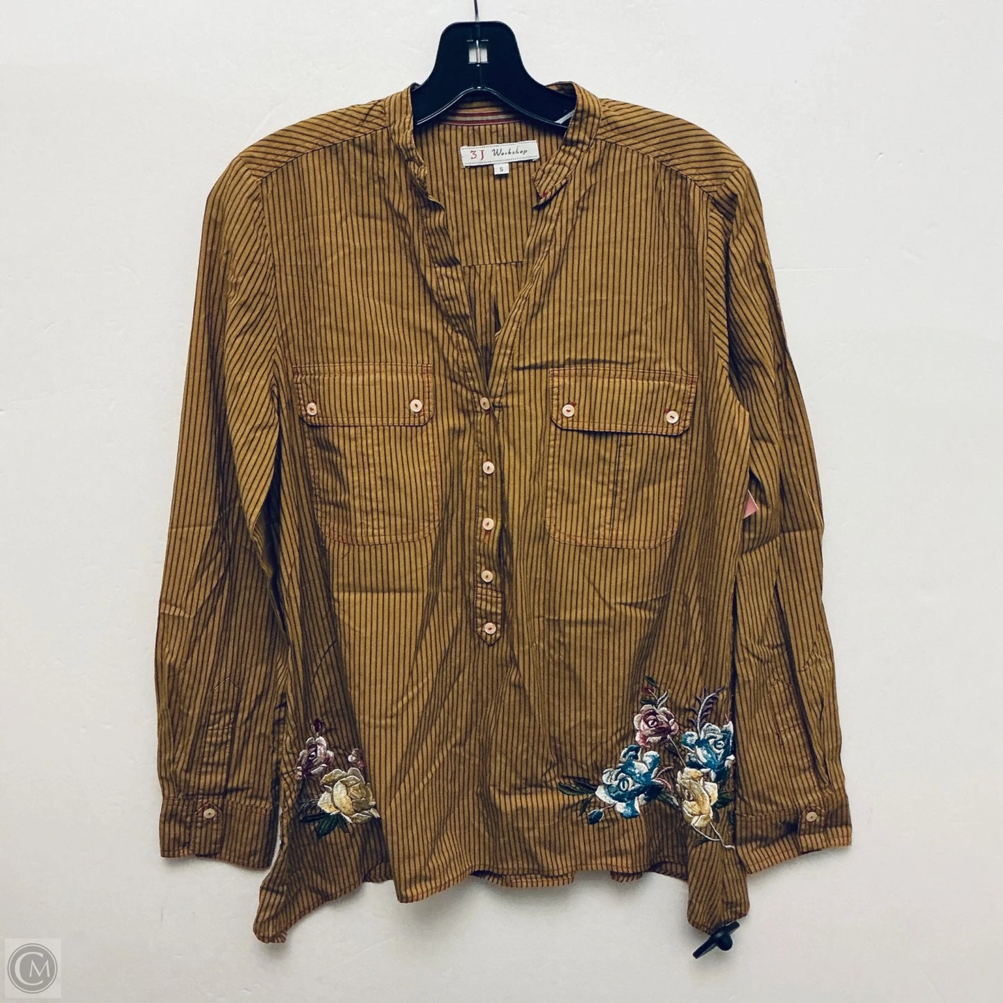 Top Long Sleeve By Johnny Was In Striped Pattern, Size: S