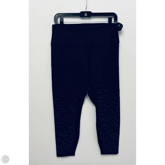 Athletic Leggings By Lululemon In Black & Grey, Size: 12