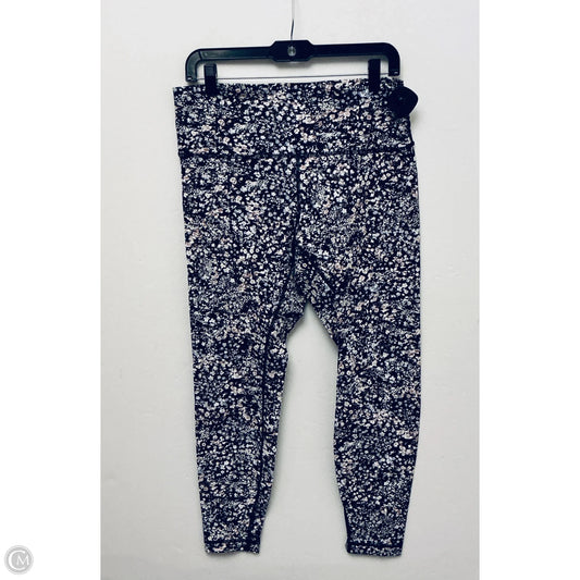 Athletic Leggings By Lululemon In Floral Print, Size: 12