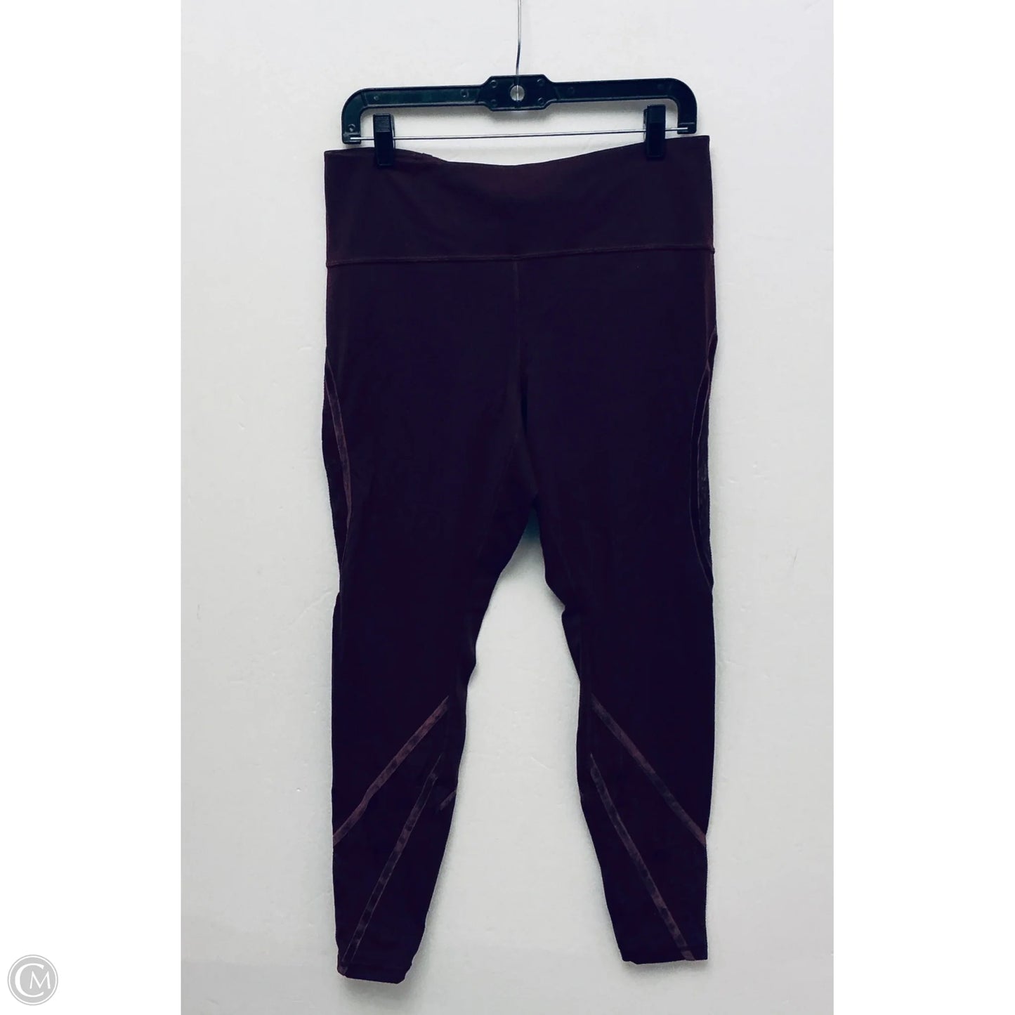 Athletic Leggings By Lululemon In Maroon, Size: 12