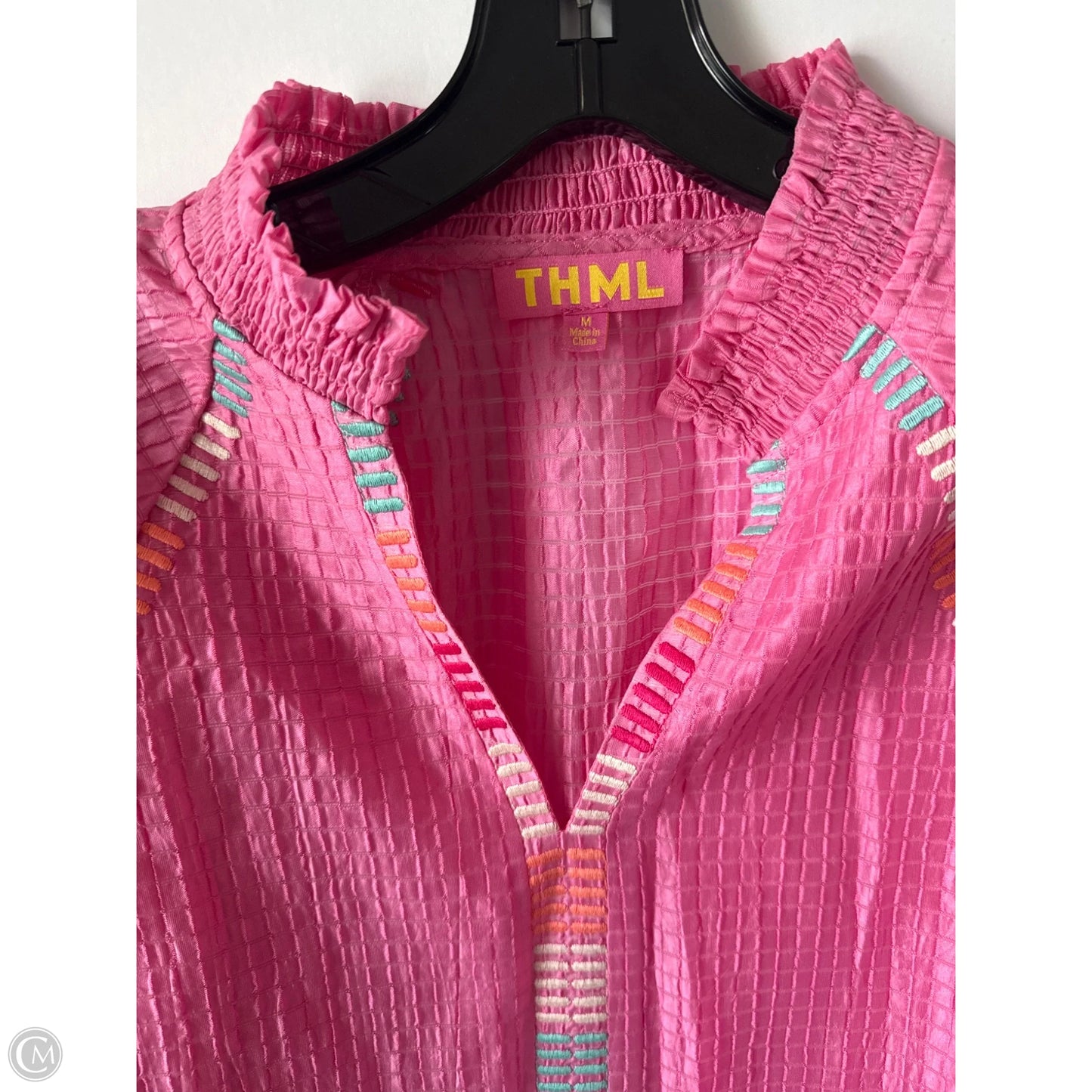 Top Short Sleeve By Thml In Floral Print, Size: M