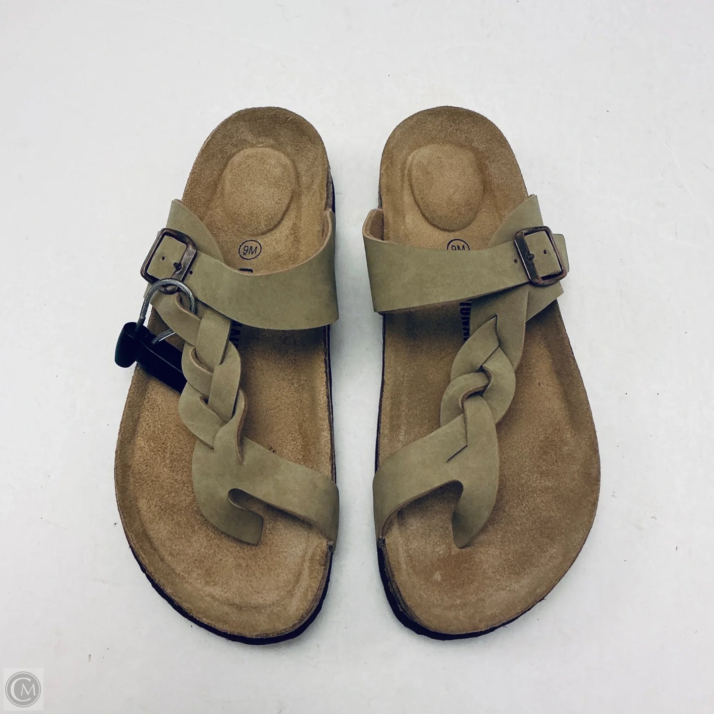 Sandals Flats By Cushionaire In Tan, Size: 9