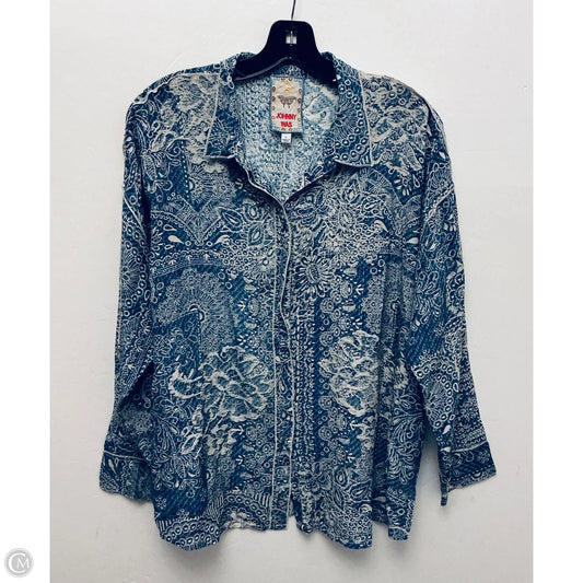 Top Long Sleeve By Johnny Was In Multi-colored, Size: L