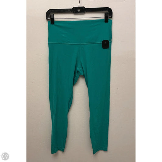 Athletic Leggings By Lululemon In Green, Size: 10