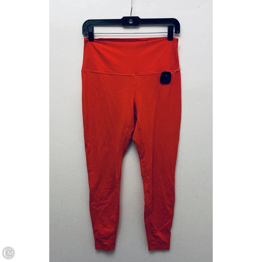 Athletic Leggings By Lululemon In Red, Size: 10