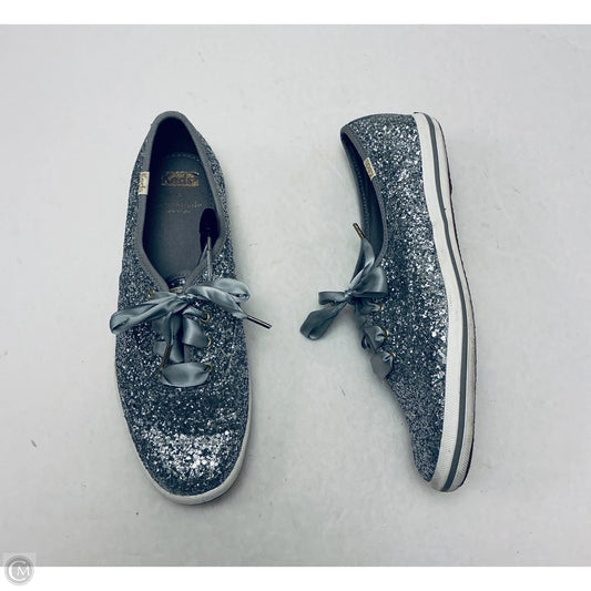 Shoes Designer By Kate Spade In Silver, Size: 8